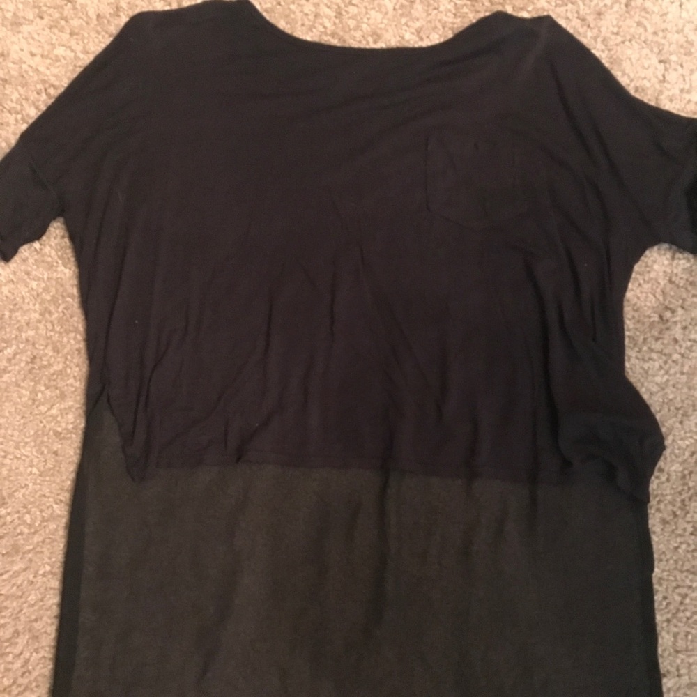 High Low Black Top